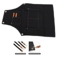 thumbnail image 4 of Delantal De Lona Para Hombre, Delantal Para Herramientas, Resistente, Multibolsillo Para Carpintería, Jardinería, Trabajo, Barman Con Correa Ajustable, 4 of 7