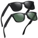 thumbnail image 1 of Gafas de Sol Polarizadas MEETSUN para Hombre Clásico Retro, Paquete de 2, 1 of 6