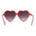thumbnail image 4 of Girls Kids Classic Heart Shape Valentines Day Glitter Plastic Sunglasses Red Smoke, 4 of 4