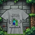 thumbnail image 3 of Minecraft Short Sleeve Graphic T-Shirt Set Creeper Skeleton Zombie 4-Pack (Little & Big Boys), Sizes 4–16, 3 of 11