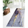 thumbnail image 3 of Marble Rugs, Purple Marble Rugs, Alcohol Ink Rug, Purple And Gold Marble Rugs, Luxury Rug, Non Slip Rug, Classic Rug, Thick Rug, Runner Rug, 5.9'x9.2' - 180x280 cm, 3 of 7