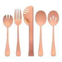 Unique Bargains Stainless Steel Flatware Cutlery Set for Kitchen Rose Gold 10 Pcs