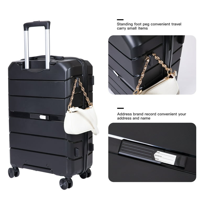 kaste Forbløffe vækstdvale Travelhouse 3 Piece Luggage Set Hardshell Lightweight Suitcase with TSA Lock Spinner Wheels 20in24in28in.(Black) - Walmart.com kaste Forbløffe vækstdvale Travelhouse 3 Piece Luggage Set Hardshell Lightweight Suitcase with TSA Lock Spinner Wheels 20in24in28in.(Black) - Walmart.com