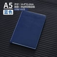 thumbnail image 1 of Zhuge Cuaderno de cuero A5 de tapa dura con compartimento para bolígrafo, de cuero para mujeres y hombres, para oficina,diario y diario de viaje, 50 hojas, 100 páginas (azul oscuro), 1 of 2