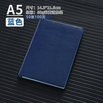 Namzi-b Leather Journal A5 Hardcover Notebook with Pen compartment, Leather for Women Men , Office, Work, Daily and Travel Diary Writing Journal - 50 sheets, 100 pages (Dark Blue)