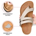 thumbnail image 2 of Aerothotic Kaizen Split Toe Cork Footbed Comfortable Slides for Women, 2 of 6