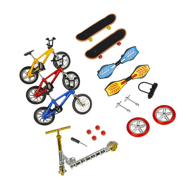 Bewildely Juego de diapasón de colores aleatorios, juego de juguetes para patineta y bicicleta, juego surtido de deportes con diapasón Juguetes