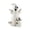 White, variant on Halloween Mini Resin Figurines Ghost Pumpkin Witch 2.91~3.35 Inch Tabletop Ornament Waterproof Fade Resistantfor Tiered Tray Shelf Coffee Table Fall Party Home Decor Housewarming Gift,White