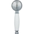 thumbnail image 3 of Full bathroom shower head anti-limestone shower head with white ceramic handle silver shower head, 3 of 5