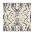 thumbnail image 3 of Unique Loom Hygge Shag Collection Area Rug - Valley (8' Square Gray/Beige), 3 of 7