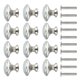thumbnail image 1 of unbranded 12Ud Redondos Para Muebles De Inoxidable Plata Para Puertas Y Cajones, 1 of 8