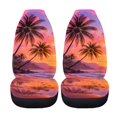 thumbnail image 4 of XYZCANDO Palm Trees Front Car Seat Cover 2 Pcs Hawaiian Car Seat Cover Protector Protection Interior Accessories for Most Cars Sedans and SUVs, 4 of 7
