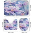 thumbnail image 3 of Dragonfly Watercolor Art 4 Pcs Shower Curtain Sets Bathroom Sets with Shower Curtain and Rugs 4 Piece Green Darner Dragonfly Isolated with Clipping Path Waterproof Personality Pattern Bath Curtain, 3 of 8