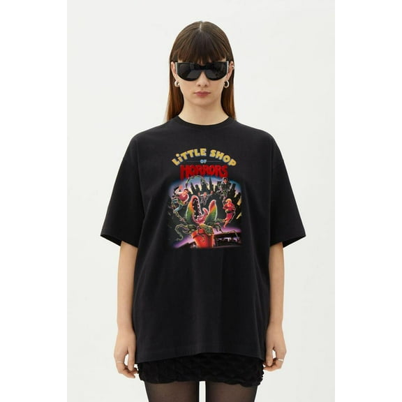 Little T-Shirt Shop Of Horrors Retro Feed Me Seymour T-Shirt, for men & women, up to size 5XL