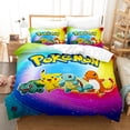 thumbnail image 2 of POKEMON Cartoon Anime 2 Piece/3 Piece Bedding Sets Comforters Sets & Pillowcases Set for Boys Girls Mens Womens Breathable Durable Microfiber Super Soft Ultra-Soft Fashion Funny, 2 of 9