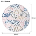 thumbnail image 6 of Multicolor Abstract Floral and Leaf Pattern Round Tablecloth 60"x60",Wrinkle Wipeable Table Cloth for Kitchen Dining Room Picnic Patio Party, 6 of 6