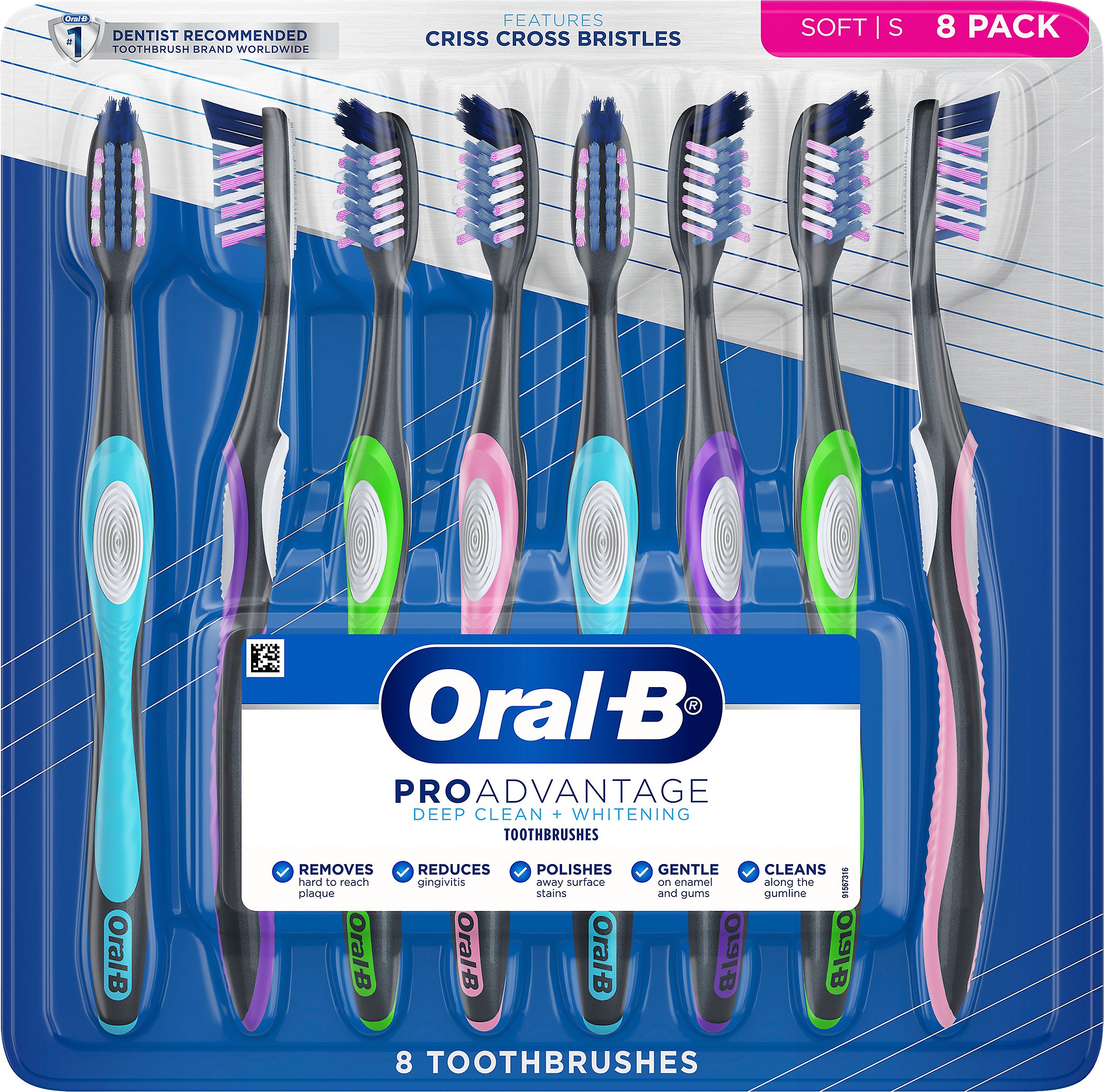 Oral-B Cross Action Advanced Toothbrush With Bacteria Guard, 55% OFF