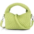 thumbnail image 1 of LHSHID Women Woven Tote Small Crossbody Bag, Weave Quilted Purse Square Shoulder Bag Woven Handbag with Detachable Strap, 1 of 6
