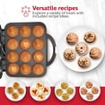thumbnail image 3 of Holstein Housewares - Máquina para hacer cupcakes antiadherente de tamaño completo, color negro - Hace 12 cupcakes, muffins, bollos de canela y más para cumpleaños, días festivos, venta de pasteles u, 3 of 5