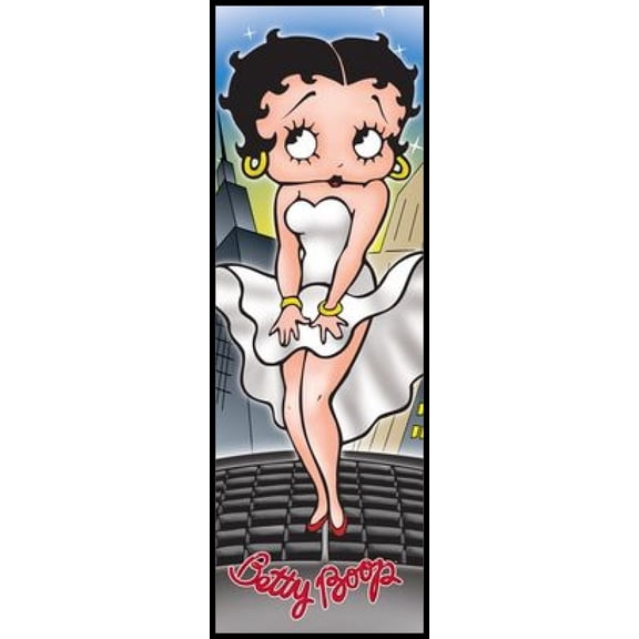 Betty Boop - Cool Breeze Door Laminated & Framed Poster (12 x 36)
