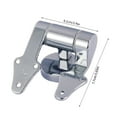 thumbnail image 5 of Yammee 2pcs Toilet Seat Hinges Replacement Part Toilet Lid Hinges Slow Drop Mechanism, 5 of 11