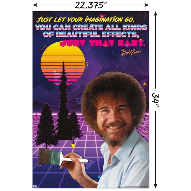 Bob Ross - 80s Wall Poster, 22.375