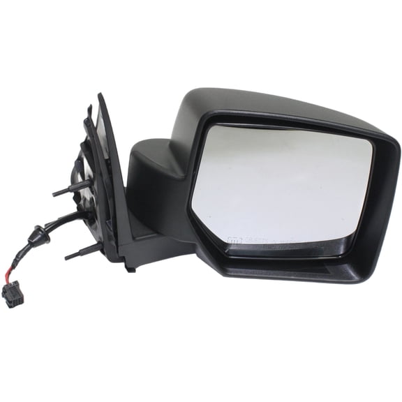 MIRROR Compatible For 2008-2012 Jeep Liberty Right Passenger Heated Power Glass Textured Black