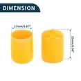 thumbnail image 4 of Wheel Lug Nut Bolt Cylindrical Shape Exterior Rims Tire Nut Screws Dust Cap Cover Nut Protection Yellow 20pcs 17mm, 4 of 7