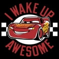 thumbnail image 2 of Men's Cars Lightning McQueen Wake Up Awesome Pull Over Hoodie, 2 of 4