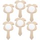 thumbnail image 4 of DIY Wooden Hand Mirrors for Kids Khaki Unfinished Household Toy Mirror 6 Pieces, 4 of 4