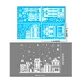 thumbnail image 3 of Christmas Window Clings - Winter House Decals, Simple Style Reusable Non-Adhesive Street Scene Border Stickers for Home, Cafe, Mall Glass Door, Christmas Decor, 3 of 6