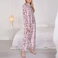 thumbnail image 3 of Balery Cute puppy Conjunto de Pijama con Estampado para Mujer, Conjunto de Dos Piezas con Manga Larga, Ropa de Dormir Suave con Bolsillos, Pijamas Cómodos-Small, 3 of 7