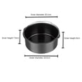 thumbnail image 3 of Juego De Horneado Para Freidora De Aire Accesorios para freidora de aire de acero inoxidable para cesta Airfryer 3.2-5.8QT (8 piezas), 3 of 5