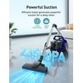 thumbnail image 6 of Vacuum Cleaner, 1200W 3.6 QT Bagless Canister Vacuum, Turbo Brush, Double HEPA Filter, Blue, 6 of 8