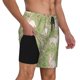 thumbnail image 2 of Balery Cute Rabbit And Flower Bañador para hombre, shorts de playa de secado rápido con entrepierna y forro de compresión-Medium, 2 of 6