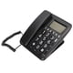 thumbnail image 2 of KX-T719CID Teléfono con cable Teléfono de mesa de llamadas manos libres clásico con botón grande y pantalla de identificación de llamadas para la oficina del hotel en casa (negro), 2 of 14