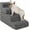 Gray, variant on Made4Pets Dog Stairs Ramp for Bed, 4-Step Dog Steps for High Bed Couch Sofa Climbing, Gray