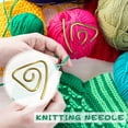 thumbnail image 5 of Hyknon Tools Cable Knitting Needle Stainless Steel Practical Knitting Needle, Cable Knitting Needle/Shawl Pin, Handmade Knitting Tool Tools, 5 of 5