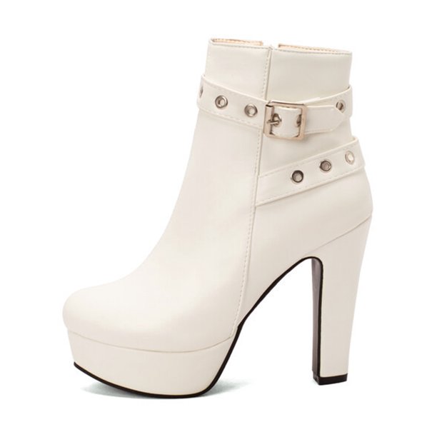 Sexy white sale booties