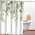 thumbnail image 2 of Offre Spéciale! Rideau de Salle de Bain Polyester et Anti-Buée, Rideau de Douche, Tringle de Rideau de Salle de Bain, Tension Printanière, 2 of 7