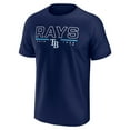 thumbnail image 2 of Men's Fanatics  Navy Tampa Bay Rays Raglan T-Shirt, 2 of 3