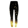 thumbnail image 6 of lcziwo Lightning Sales of Today Prime, Women's Sequin Printed Leggings Fashion Glitter Sparkle Print New Years Pants Casual High Waist Compression Tummy Control Yoga Tights Multicolor XXL, 6 of 7