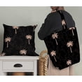 thumbnail image 5 of Soimoi Black Fabric - By the Yard - 56 Inch Wide - Tropical Palm Tree Fabric - Botanical Beauty Meets Avian Elegance Printed Fabric, 5 of 6