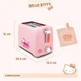 thumbnail image 2 of SANRIO Tostador de Pan 2 Rebanadas, HK-T2, 6 Niveles, 750 W, Imprime Carita Hello Kitty en el Pan, Autocentrado,  Rosa., 2 of 11