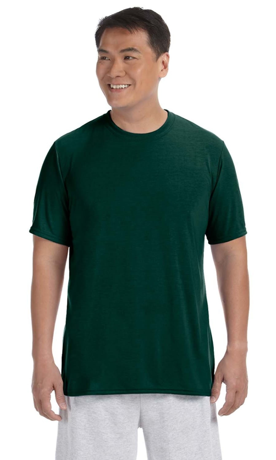 Gildan - The Gildan Adult Performance 5 oz T-Shirt - FOREST GREEN - M ...