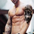 thumbnail image 1 of Pegatinas de tatuaje pequeñas a prueba de agua para brazo completo, símbolo de punto, tótem, animal, calavera, pegatinas de tatuaje para brazo pequeño, 1 of 2