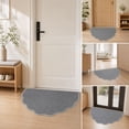 thumbnail image 4 of Door Mat 36" x 24", Half Circle Non Slip Washable Entry Rug, Low Profile Absorbent Doormat for Front Door, Back Door, Entryway, Kitchen – Soft Semicircle Indoor Floor Mat, 4 of 7