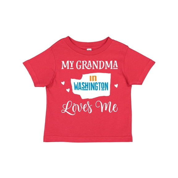 Inktastic Washington Grandma Loves Me Boys or Girls Toddler T-Shirt