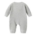 thumbnail image 4 of KPOPLK Baby One Piece Romper Soft Cotton Sleepwear Footed Jumpsuit for 0-12 Month (Gray,6-12 Months), 4 of 4