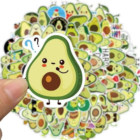 IGUOHAO Avocado Stickers 100pcs Cute Stickers, Aesthetic Laptop Vinyl ...